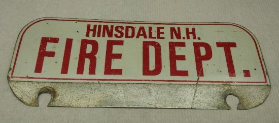 Hinsdale, NH Fire Dept License Plate Topper