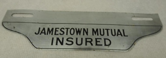 Jamestown Mutual License Plate Topper