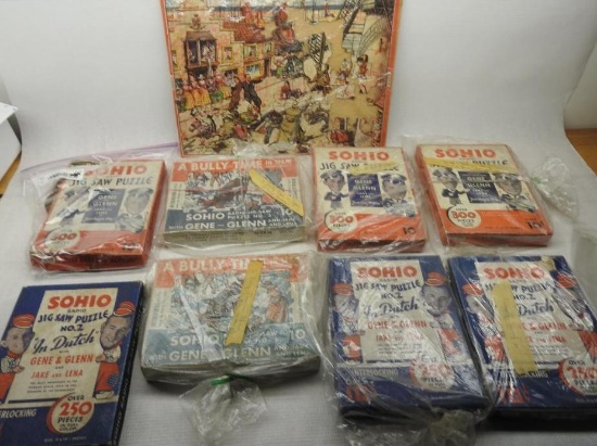 Large Group of Sohio Jig Saw Puzzles