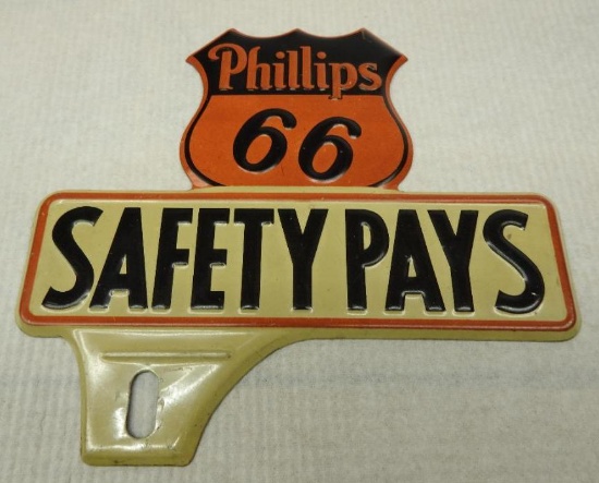 Phillips 66 License Plate Topper