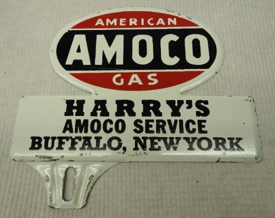 Amoco License Plate Topper