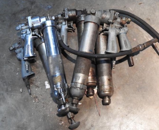 Group of Large Lincoln Grease Guns