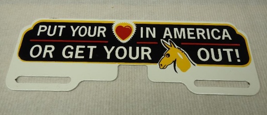 Put Your Heart in American License Plate Topper