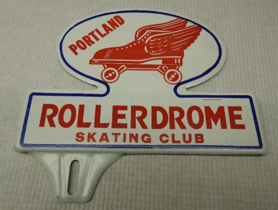 Portland Roller Dome License Plate Topper