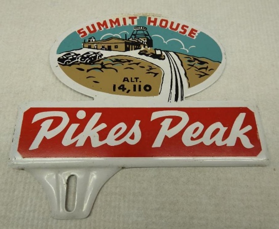 Pikes Peak License Plate Topper
