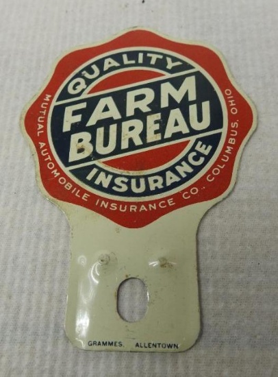 Farm Bureau Insurance License Plate Topper