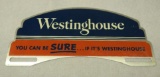 Westinghouse License Plate Topper