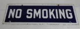 (Gulf) No Smoking Porcelain Sign