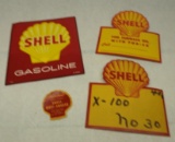 Group of Four Shell Decals