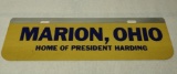 Marion, Ohio License Plate Topper