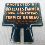 Wallace's Farmer License Plate Topper