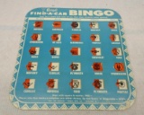 Automotive Bingo Game Board