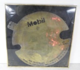 Framed Brass Mobil Stencil