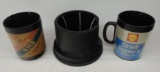 Pair of Shell Cofee Mugs with Holder