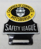 Pittsburgh Safety League License Plate Topper