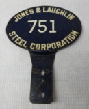 Jones & Laughlin License Plate Topper