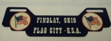 Findlay, Ohio Flag City USA License Plate Topper