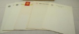 Group of Five Shell Letterheads