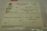 Shell Oil of California Receipt