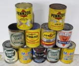 Group of 11 Quart Cans