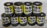 Group of 9 Cenpeco Racing Quart Cans