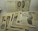 Large Group of Tire Related Ads and Letterhead