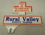 Rural Valley License Plate Topper
