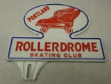 Portland Roller Dome License Plate Topper