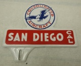 Consolidated Aircraft License Plate Topper