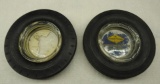 Pair of Goodyear and Seiberling Tire Ashtrays