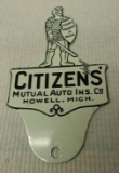 Citizens Mutual License Plate Topper