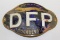 DFP Greyhound Automobile Emblem Badge