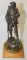 Soldier w/ Rifle Standing on Rock Automobile Radiator Mascot Hood Ornament by Gomerth
