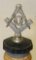 1913 Masonic Square Radiator Mascot Hood Ornament
