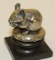 Sitting Mouse Automobile Radiator Mascot Hood Ornament by West