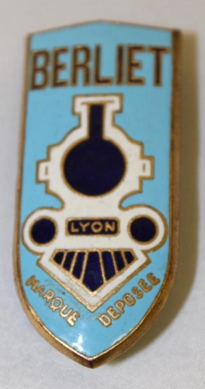 Berliet Lyon Motor Car Co Radiator Emblem Badge