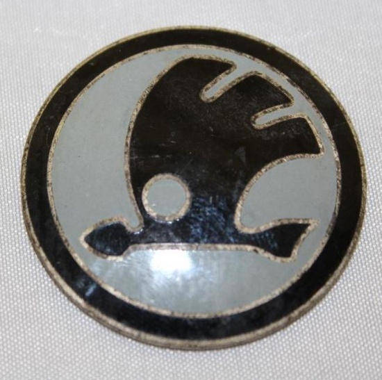 Skoda Motor Car Co Radiator Emblem Badge