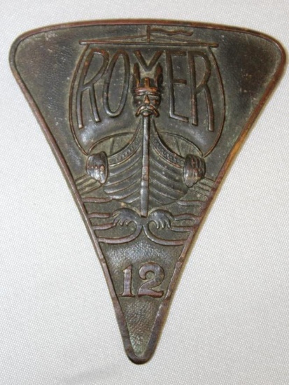 Rover 12 Motor Car Co Radiator Emblem Badge