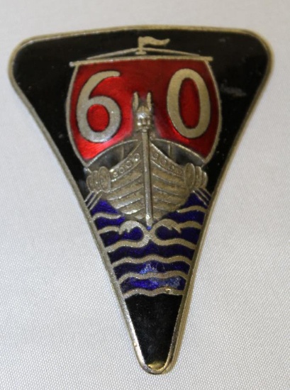 Rover 60 Motor Car Co Radiator Emblem Badge