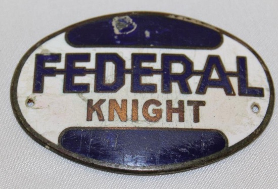 Federal Knight Car Truck Radiator Emblem Badge
