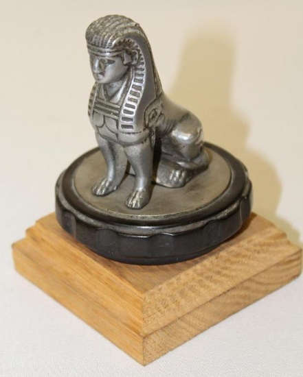 Pre 1929 Armstrong Sidley Sitting Sphinx Radiator Mascot Hood Ornament
