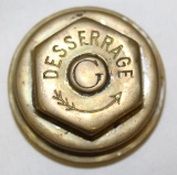 Desserage G. Brass Automobile Threaded Hubcap
