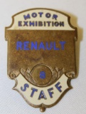 Renault Motor Exhibition Staff Badge