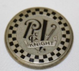 R & V Knight Motor Car Co Radiator Emblem Badge