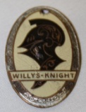 Willys-Knight Motor Car Co Radiator Emblem Badge