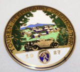 1927 German Automobile Touring Race Medallion Rally Badge
