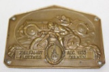 1930 German Automobile Motorcycle Race Medallion Rally Badge