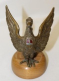 1926-1928 Bianchi Eagle Automobile Radiator Mascot Hood Ornament