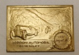 1927 Automobile and Motorcycle Race Medallion Rally Badge Hungary
