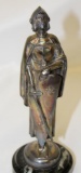 1916 Joan of Arc Crusader w/ Shield and Sword Automobile Radiator Mascot Hood Ornament by DelSante